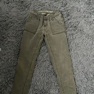 Vanilla star army green skinny jeans